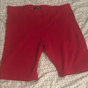 Fashion Nova Red Bike Shorts
